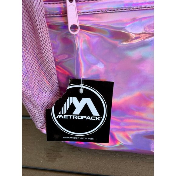 Metropack girl’s pink chrome Backpack new - Picture 4 of 8